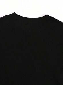 Camiseta de Moda para Anuncio de Embarazo de Mujer a Mujer. - Negro - Ver 4