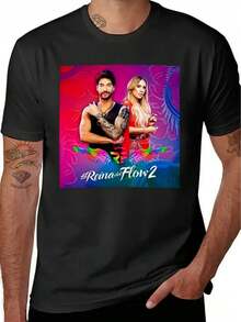 Camiseta Clásica La Reina Del Flow, Camisetas con Gráficos de Raperos, Camisetas para Hombre - Negro - Ver 6