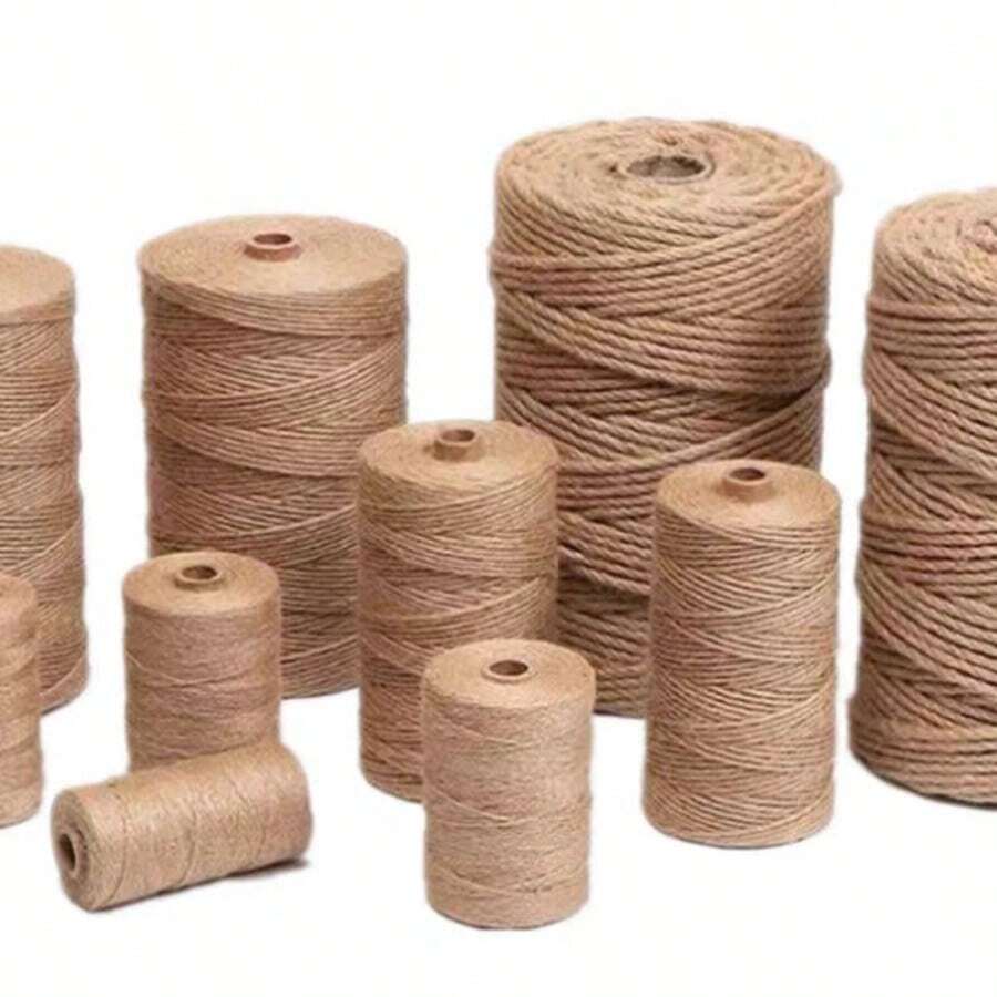 麻繩繩索裝飾手工藝材料包 DIY 空調水管綁定創意照片牆彩色懸掛裝飾 6mm 50m 4mm 50m 5mm 50m - 麻繩 - 查看 1