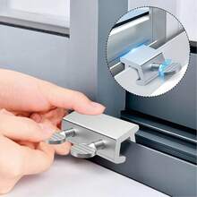 Bộ khóa cửa sổ trượt điều chỉnh được, thiết bị an toàn cửa sổ, phù hợp cho nhà ở, văn phòng, xe RV và sử dụng thương mại, thiết kế hiện đại, dễ lắp đặt - A - Xem 9