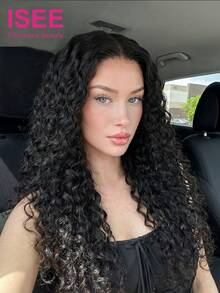 ISEE HAAR Tragen Sie Go Glueless Water Wave HD 7*5 Spitzenperücke 180% Dichte 8-14 Bob Zoll 16-30 Reguläre Zoll Naturfarbe Haar Vorgefertigte Spitze Vorgezupfte Haaransatz Echtes Menschenhaar Für Täglichen Gebrauch Für Frauen - SNatural - Übersicht 3