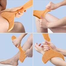 1pc/6pcs/7pcs Wooden Massage Tool Set, Suitable For School, Travel, Travel Essentials, Home Essentials, Designed For Body Relaxation, Including Shoulder, Neck, Abdomen, Leg And Back Areas, Great For Relaxation After Exercise Or Daily Activities, Reusable Manual - Nude - View 7
