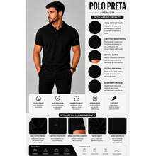 Men's Trucker Polo Shirt With Polo Collar - Negro - Ver 5