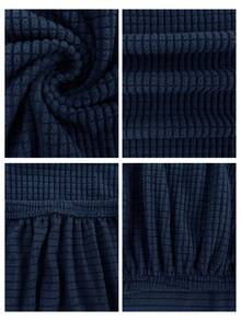 1 buah Sarung Sofa Kecil Bertekstur Kulit Jagung, Dekorasi Rumah, Sarung Sofa Sepanjang Musim, Menutupi Sofa Sepenuhnya, Penutup Debu, Cocok Untuk Kamar Tidur dan Ruang Belajar, Dekorasi Natal - biru laut - View 5