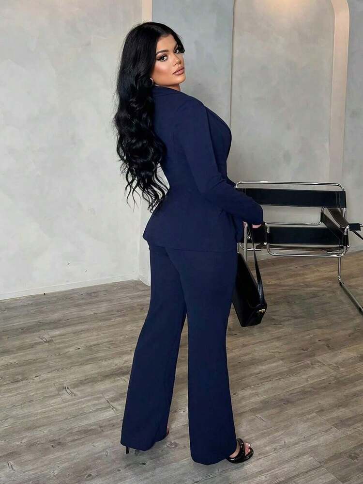 Women Two-Piece Outfits - Xanh hải quân - Xem 2