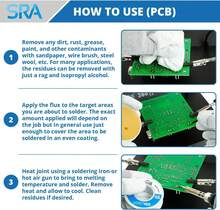 SRA Solder 135 Rosin Paste Soldering Flux For Electronics, No Clean Flux Made For Lead And Lead-Free Solder Circuit Boards And Copper Electrical Wire -  Clean Residues With No Goopy Mess (2oz Jar) - ColorB - View 7