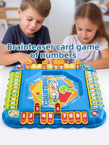 A Mathematical Counting Board Game With Dice, An Educational Card-Flipping Math Game Suitable For Children, A Learning Toy That Includes Addition, Subtraction, Multiplication, And Division, An Interactive Tabletop Calculation Game, Suitable For Family Nights For Boys And Girls In Kindergartens And Primary Schools. - Multicolor - View 12