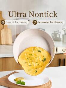 16‑Piece Ceramic‑Coated Cookware Set with Detachable Handles, Ready‑to‑Use Kitchen Cookware, Heat Resistant up to 480°F (About 250°C), Compatible with Induction Cooktops and Multiple Stovetops, Fast & Even Heat Distribution, Space‑Saving Design, Includes Frying Pans, Bowls, Kitchen Utensils, Lids and Pot Mats, Non‑Disposable Products - Übersicht 5