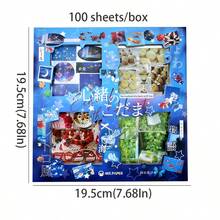 100 Folhas/Caixa Adesivos - Série Nostálgica, Adesivos de PET com Tema de Comida e Paisagem em Estilo Retrô, Suprimentos para Scrapbooking, Decorativos para Cartões, Quadros, Laptops, Capas de Telefone, Copos, Revistas, Caixas de Papelaria, Bagagem, Escrivaninha - adesivo - Visão 4