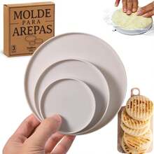 Olde Para Arepas With Gift Box – 3 Sizes (5.9", 4.3", 3.1") & Double Thickness Ideal For Authentic Colombian Arepas, Gorditas & More – Durable, Food-, Easy-To-Clean Kitchen Essential - View 9