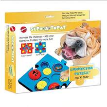 By  Products Interactive Seek-A-Treat Flip 'N' Slide Dog Toy Puzzle Dog Treat Reward Toy Connector Puzzle Improves Your Dog's IQ Specially Designed For Training Treats - 1 - Xem 2