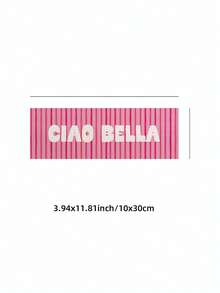 1幅无框“Ciao Bella”意大利语短语超大尺寸墙面艺术帆布海报，适用于客厅、卧室、宿舍装饰 - 字體 - 查看 9