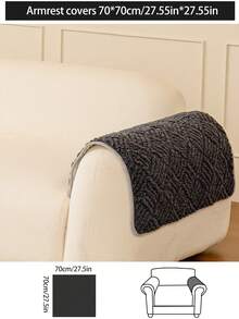 1 chiếc vỏ đệm sofa ấm áp dùng được cả bốn mùa, kiểu dáng hiện đại tối giản, chống trượt, dày dặn, chống bụi, có thể giặt được, mềm mại và không phai màu, thân thiện với thú cưng, phù hợp với sofa hình chữ L và sofa 1/2/3/4 chỗ ngồi trong phòng ngủ, văn phòng, phòng khách. - Màu xám đen - Xem 16