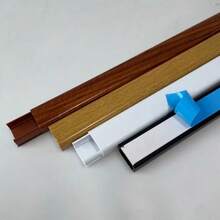1 chiếc máng dẫn cáp PVC vân gỗ lắp đặt hở, dài 40cm/15.74in, máng dẫn cáp trang trí lắp đặt hở, máng dẫn cáp chống cháy. - A - Xem 7