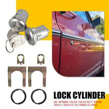 Direct-Fit Door Lock Cylinder Kit For Camaro 1967-1969, Complete Set With Keys, OEM Style Replacement Ignition Barrel, Easy Install, 5070006 DL15802 - Silver - View 3