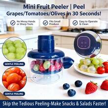 Automatic Electric Fruit And Vegetable Peeler For Home Use. Compact And Sturdy Design, Durable Plastic Material, Perfect For Home Cooks. - Blue - View 5
