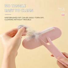 2-In-1 Dual-Effect Hair Removal Design, Electrostatic Adsorption To Remove Lint, Does Not Damage Fabric, One-Button Cleaning Lint And Hair Removal Tool - Hồng - Xem 7