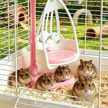 Hamster Swing Chair Toy - Adorable Hanging Hammock Bed, Designed For Small Pets To Provide A Comfortable Space For Swinging, Resting And Playing! The Product Is , Durable And Suitable For Cage Use. - A - View 5