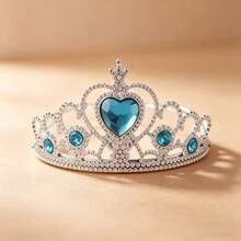7pcs Clothing Accessories Set, Suitable For Adult Costume, Includes Crown Set, Necklace, Bracelet, Earrings, Ring, Gloves, Perfect For Daily Wear And Holiday Dress-Up,Halloween - Blue - View 8