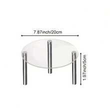 OUTANA 1pc Acrylic Storage Display Rack, Minimalist Tiered Design, Drill-Free/Drill-In Customizable Combination, Suitable For Birthday Parties, Weddings, Banquets, Afternoon Tea, Holiday Celebrations, Business Events, Home Storage, Desktop Display (Jewelry, Aromatherapy, Figurines), Multi-Purpose Shelf Combining Practicality And Aesthetics - Multiple Styles - View 14