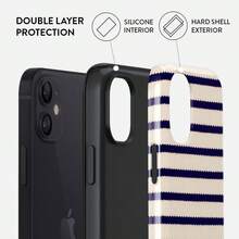 12 Mini Handyhülle – Unisex-Hybrid-Schutzhülle mit stoßfestem TPU und kratzfester Außenseite, mit erhöhten Bildschirmrändern und stilvollem Design. - Weiß 1 - Übersicht 5