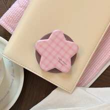 1pc INS Style Five-Pointed Star Magnetic Phone Holder, Strong Adsorption, Korean Fresh Contrast Color, Suitable For MagSafe Magnetic Adsorption Telescopic Airbag Holder, Cute Star Magnetic Phone Stand Compatible With Various Brands - Multicolor - View 9