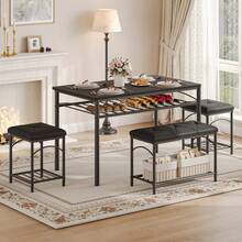 Dining Table & Chair Sets - Black - View 1