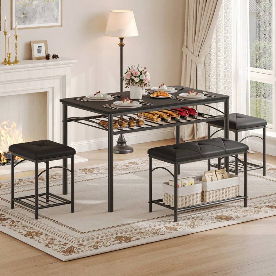 Dining Table & Chair Sets - Black - View 1