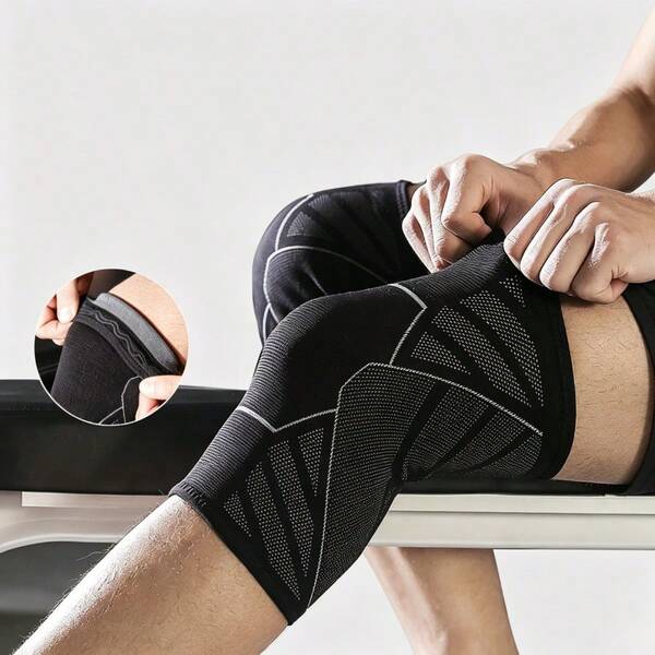 2 miếng đệm đầu gối thể thao mùa hè màu đen mỏng cho chạy bộ, bóng rổ, nhảy, fitness, nam nữ, chuyên nghiệp, giữ ấm, chống trượt