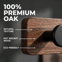 Wooden Clothes Hooks ;Wooden Storage Rack;Coat Rack Wall Mount ;Rustic Large Coat Rack Wall Mount-9.8-15.3'' Long Coat Rack For Wall, Wood Coat Rack Hook, Farmhouse Coat Hanger Wall Mount For Hanging Jacket Coat - Black - View 4