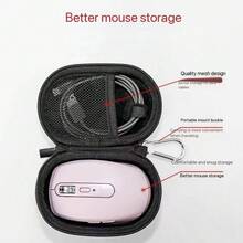 Compatible With MX Anywhere3/3S Wireless Office Mouse Storage Bag Mouse Case Portable Storage Box - Black - View 3