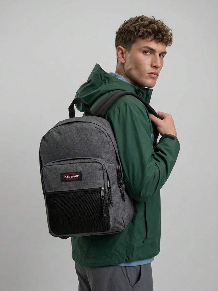 Eastpak Mochila casual diaria para hombre con gran capacidad de Pinnacle - Black and Grey - Añade 1