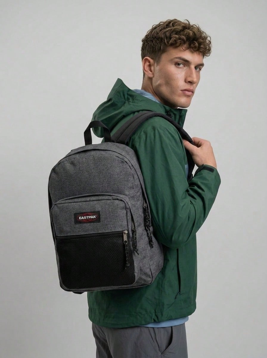 Eastpak Pinnacle - Men's Casual Daypack With Large Capacity - Black and Grey - View 1