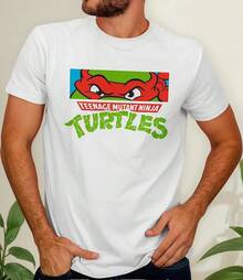Men's Retro Cartoon T-Shirt #46 - Black - View 1