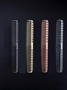 CTZIHGAO 1/4入組專業美髮梳組，金屬美髮梳，女性美髮梳，理髮師理容梳，不鏽鋼鬍鬚梳，美髮梳，鬍鬚梳，專業鋁製美髮梳組：長剪髮梳、短造型梳、手柄梳及尾梳，防靜電梳，理髮師美髮梳組 - 彩色 - 查看 19