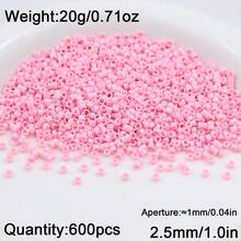 約 600 顆 2.5mm 玻璃種子珠，適用於刺繡、手工 DIY 珠寶製作、縫紉配件、十字繡手工藝裝飾珠 - 機繡珠 - 查看 18