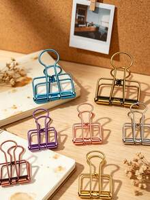 Multi-Functional Metal Clip Calendar Long Tail Clip Ticket Clip Phoenix Tail Clip Invoice Clip File Folder Swallow Tail Clip Creative Desktop Organizer - A - View 7