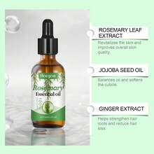 Aceite capilar de romero para el cuidado del cuero cabelludo: tratamiento fortalecedor para nutrir las raíces del cabello y reducir la rotura, añade brillo y suavidad - 1 - Ver 11