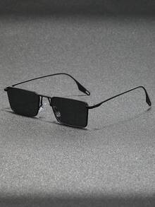 Visivana 1 Pair Men's Rectangular Metal Small Frame Vintage Street Style High-End Fashion Glasses - Multicolor - View 4