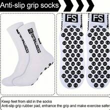 10/5 pares de calcetines deportivos para hombres, nuevos calcetines de fútbol con ventosas FS, calcetines deportivos cómodos y antideslizantes para exteriores, 2 piezas/4 piezas/6 piezas/8 piezas/10 piezas/20 piezas/30 piezas - Estilo A - Ver 8