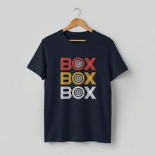 Formula2 1 'Box Box Box' Unisex Tee, Racing Gift - สีดำ - ดู 1