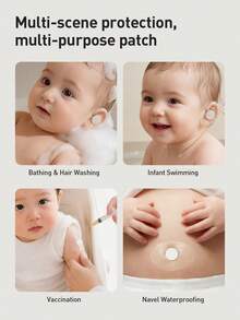 Philips Avent 30 Pieces Of Children's Waterproof Ear Stickers,Disposable Baby Shower Ear Protection,Newborn Earplugs,Silicone Gel Ear Muffs,Does Not Leave Glue,Not Easy To Allergies,For Swimming,Bathing - Multicolor - View 2