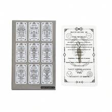 Baraja de aprendizaje de tarot para principiantes - 78 cartas con significados - Gris Claro - Ver 10