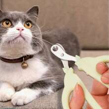 1pc Professional Cat Nail Clippers With Safety Guard Round Hole Anti Bleeding, Perfect For Cats Of All Sizes And Breeds - single hole - View 10