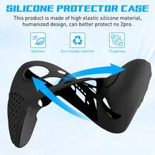 Pelindung Pegangan Kontroler, Casing Pelindung Silikon Anti Selip untuk Kontroler Switch 2 Pro, Casing Pelindung Anti Gores dan Anti Keringat, Pelindung Gaming yang Nyaman dan Mampu Menyerap Guncangan - View 2