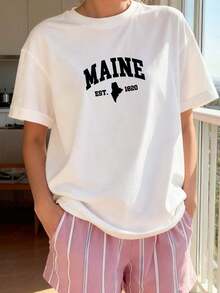 TrendyMaine---Est.-1820---Classic-Design---Classic-T-Shirt---Everyday-Use - White - View 3