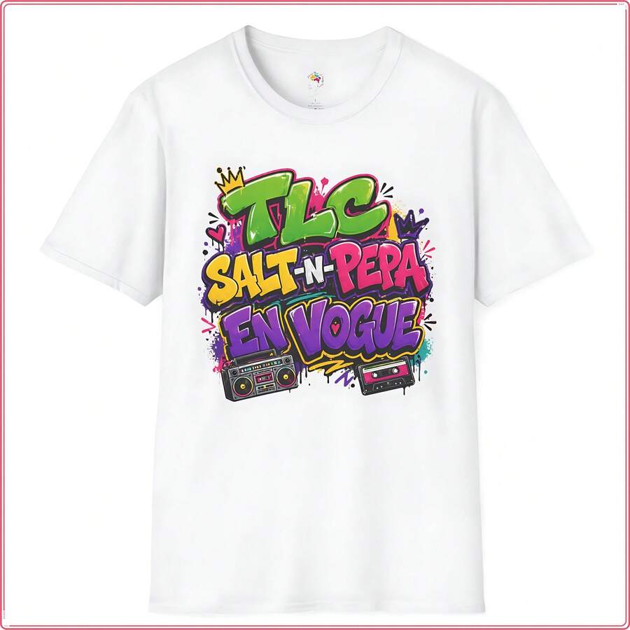 It's Iconic Retro Hip Hop Tee - White - View 1