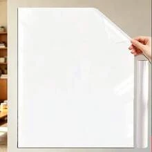 1 Roll Reusable Whiteboard Sticker, Glue-Free Static Cling, Writable & Erasable Without Residue, Portable & Convenient For Home/Office/Dorm Wall Decor - White 1pc - View 12