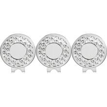FINGER TEN 3入高爾夫帽夾，耐用金屬材質，強力磁吸附，易安裝拆卸的高爾夫球標記配件，適合高爾夫球手 - 銀色 - 查看 7