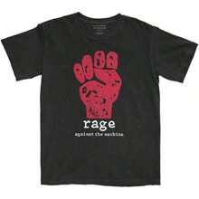 Rage Against The Machine Red Fist T-Shirt NEW OFFICIAL Image 1 Of 2 - White - View 8